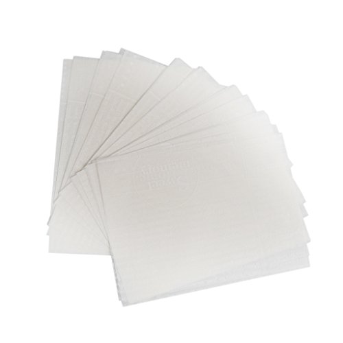 50x Wasserdicht Wachspapier Bonbonpapier Lebensmittel Geschenkpapier - Weiß Nachrichten, 9 x 12,5 cm von Generic