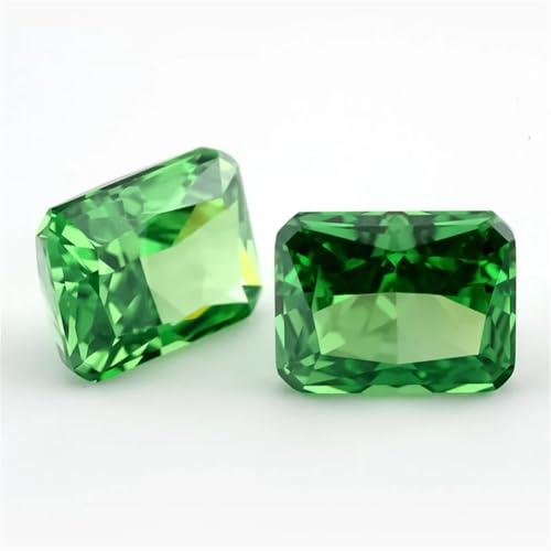 5A Oktangle Radiant Crushed Ice Cut Lose CZ Stein Zirkonia Synthetischer Edelstein für Schmuck Nr. 11 GN8 7 x 9 mm, 10 Stück von Generic