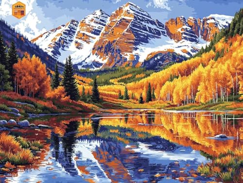 5D DIY Diamond Painting Bilder, Berge Seen Diamond Painting Kits für Erwachsene Anfänger und Kinder, Mosaikherstellung Strass Full Drill Stickerei, Geschenk für Heimdekoration 40x50cm S-445 5D DIY Diamond Painting Bilder, Berge Seen Diamond Painting Kits für Erwachsene Anfänger und Kinder, Mosaikherstellung Strass Full Drill Stickerei, Geschenk für Heimdekoration 40x50cm S-445 von Generic