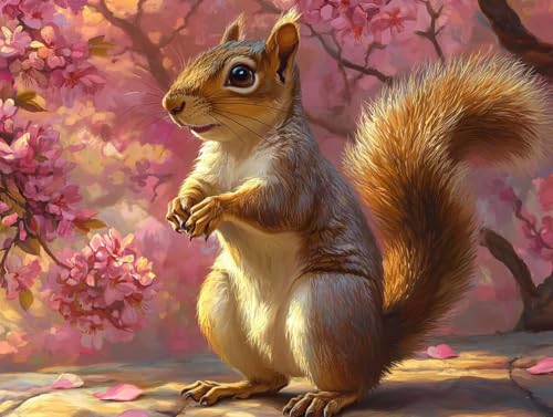 5D DIY Diamond Painting Bilder, Eichhörnchen Tiere Diamond Painting Kits für Erwachsene Anfänger und Kinder, Mosaikherstellung Strass Full Drill Stickerei, Geschenk für Heimdekoration 20x30cm S-475 5D DIY Diamond Painting Bilder, Eichhörnchen Tiere Diamond Painting Kits für Erwachsene Anfänger und Kinder, Mosaikherstellung Strass Full Drill Stickerei, Geschenk für Heimdekoration 20x30cm S-475 von Generic