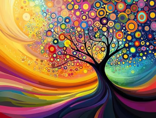 5D DIY Diamond Painting Bilder, Lebensbaum Farbe Diamond Painting Kits für Erwachsene Anfänger und Kinder, Mosaikherstellung Strass Full Drill Stickerei, Geschenk für Heimdekoration 30x40cm S-452 5D DIY Diamond Painting Bilder, Lebensbaum Farbe Diamond Painting Kits für Erwachsene Anfänger und Kinder, Mosaikherstellung Strass Full Drill Stickerei, Geschenk für Heimdekoration 30x40cm S-452 von Generic