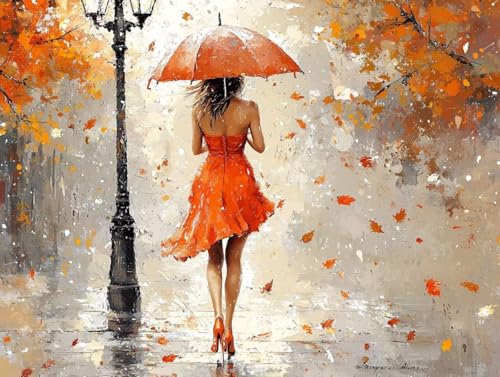 5D DIY Diamond Painting Bilder, Regenschirm Frau Diamond Painting Kits für Erwachsene Anfänger und Kinder, Mosaikherstellung Strass Full Drill Stickerei, Geschenk für Heimdekoration 35x50cm S-437 5D DIY Diamond Painting Bilder, Regenschirm Frau Diamond Painting Kits für Erwachsene Anfänger und Kinder, Mosaikherstellung Strass Full Drill Stickerei, Geschenk für Heimdekoration 35x50cm S-437 von Generic