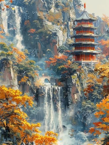5D DIY Diamond Painting Erwachsene Landschaft, Diamond Painting Set für Anfänger Architektur, DIY Diamant Malerei Basteln für Erwachsene, 5D Quadrat Diamant Malerei Set, Wanddekoration 30x40cm 1-7516 5D DIY Diamond Painting Erwachsene Landschaft, Diamond Painting Set für Anfänger Architektur, DIY Diamant Malerei Basteln für Erwachsene, 5D Quadrat Diamant Malerei Set, Wanddekoration 30x40cm 1-7516 von Generic