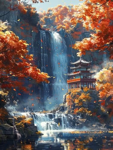 5D DIY Diamond Painting Erwachsene Landschaft, Diamond Painting Set für Anfänger Baum, DIY Diamant Malerei Basteln für Erwachsene, 5D Quadrat Diamant Malerei Set, Wanddekoration 40x50cm V-8390 5D DIY Diamond Painting Erwachsene Landschaft, Diamond Painting Set für Anfänger Baum, DIY Diamant Malerei Basteln für Erwachsene, 5D Quadrat Diamant Malerei Set, Wanddekoration 40x50cm V-8390 von Generic