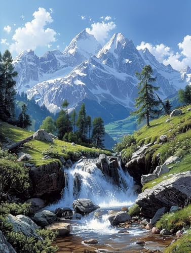 5D DIY Diamond Painting Erwachsene Schneeberg, Diamond Painting Set für Anfänger Landschaft, DIY Diamant Malerei Basteln für Erwachsene, 5D Quadrat Diamant Malerei Set, Wanddekoration 100x135cm D-1763 5D DIY Diamond Painting Erwachsene Schneeberg, Diamond Painting Set für Anfänger Landschaft, DIY Diamant Malerei Basteln für Erwachsene, 5D Quadrat Diamant Malerei Set, Wanddekoration 100x135cm D-1763 von Generic