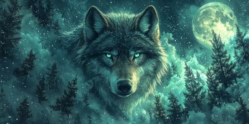 5D DIY Wolf Diamond Painting Groß Set, Baum Diamond Painting Erwachsene Diamant Malerei Kinder Basteln Mädchen Diamond-painting Mosaik Bastelset Erwachsene Home Wand Dekoration Geschenk 35x70cm F362 5D DIY Wolf Diamond Painting Groß Set, Baum Diamond Painting Erwachsene Diamant Malerei Kinder Basteln Mädchen Diamond-painting Mosaik Bastelset Erwachsene Home Wand Dekoration Geschenk 35x70cm F362 von Generic