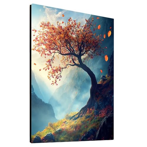 5D Diamond Painting Baum mit Diamond Painting Zubehör Set, Diamant Malen Nach Zahlen Landschaft, Diamant Cross Stitch Stickerei Bastelset Erwachsene für Deko Wohnzimmer, Geschenke 50x70 cm model-19735 von Generic