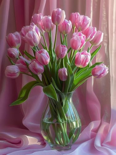 5D Diamond Painting Blume Diamant Painting Bilder Vase Diamond Art, DIY Crystal Art Bastelset Erwachsene Anfänger, Diamant Kunst Strass Bilder Malerei für Wand Deko, Geschenke (25 * 35cm) -KF2506OF von Generic