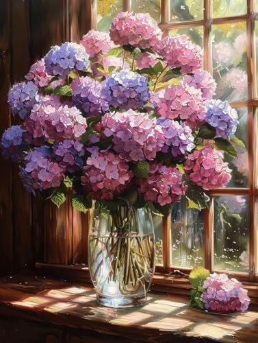 5D Diamond Painting Blume Diamant Painting Bilder Vase Diamond Art, DIY Crystal Art Bastelset Erwachsene Anfänger, Diamant Kunst Strass Bilder Malerei für Wand Deko, Geschenke (50 * 70cm) -KF250679 von Generic