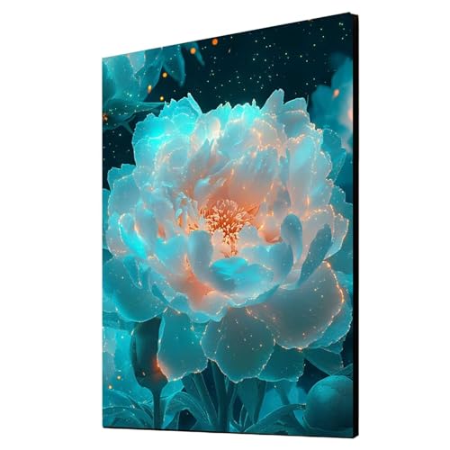 5D Diamond Painting Blume Vollbohrer Diamant Malen Nach Zahlen Pflanzen mit Diamond Painting Zubehör Set, Diamant Cross Stitch Stickerei Bastelset Erwachsene für Deko Wohnzimmer 100x135cm 1ZSH-11020 von Generic