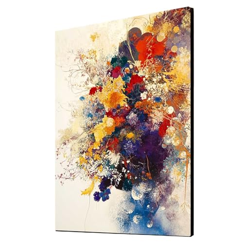 5D Diamond Painting Blume Vollbohrer Diamant Malen Nach Zahlen Pflanzen mit Diamond Painting Zubehör Set, Diamant Cross Stitch Stickerei Bastelset Erwachsene für Deko Wohnzimmer 90x120 cm 1ZSH-6019 von Generic