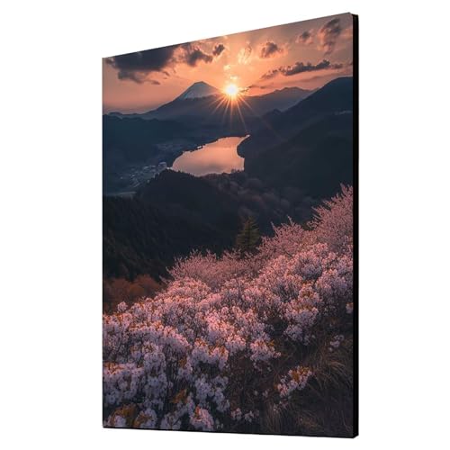 5D Diamond Painting Blume Vollbohrer Diamant Malen Nach Zahlen Sonnenuntergang mit Diamond Painting Zubehör Set, Diamant Cross Stitch Stickerei Bastelset Erwachsene, Deko Wohnzimmer 40x55cm 1ZSH-16594 5D Diamond Painting Blume Vollbohrer Diamant Malen Nach Zahlen Sonnenuntergang mit Diamond Painting Zubehör Set, Diamant Cross Stitch Stickerei Bastelset Erwachsene, Deko Wohnzimmer 40x55cm 1ZSH-16594 von Generic