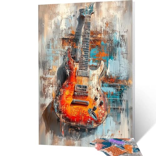 5D Diamond Painting Erwachsene Gitarre, Musikinstrumente Diamant Painting Bilder, DIY Full Drill Mosaikherstellung Cross Stitch Bastelset Erwachsene, Geschenke, Dekor Wohnzimmer, 30x40cm model/-7682 5D Diamond Painting Erwachsene Gitarre, Musikinstrumente Diamant Painting Bilder, DIY Full Drill Mosaikherstellung Cross Stitch Bastelset Erwachsene, Geschenke, Dekor Wohnzimmer, 30x40cm model/-7682 von Generic