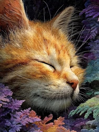 5D Diamond Painting Erwachsene Katze Diamond Painting Tier, Basteln Erwachsene Diamant Malerei Eckige Steine Kreativ Set, Stickerei Kreuzstich Bastelset, Lustige Geschenke, Zimmer Deko 35x50cm -TL568B 5D Diamond Painting Erwachsene Katze Diamond Painting Tier, Basteln Erwachsene Diamant Malerei Eckige Steine Kreativ Set, Stickerei Kreuzstich Bastelset, Lustige Geschenke, Zimmer Deko 35x50cm -TL568B von Generic