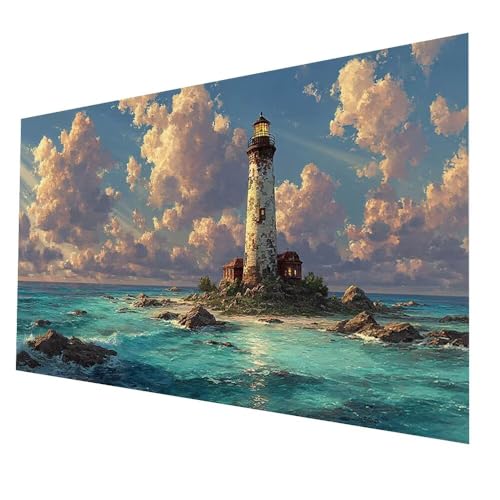 5D Diamond Painting Erwachsene Lighthouse, Wolke Diamant Painting Bilder, DIY Full Drill Mosaikherstellung Cross Stitch Bastelset Erwachsene, Geschenke für Frauen Deko Wohnzimmer 70x140 cm model-7314 5D Diamond Painting Erwachsene Lighthouse, Wolke Diamant Painting Bilder, DIY Full Drill Mosaikherstellung Cross Stitch Bastelset Erwachsene, Geschenke für Frauen Deko Wohnzimmer 70x140 cm model-7314 von Generic