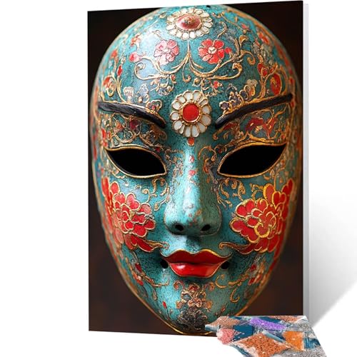 5D Diamond Painting Erwachsene Maske, China Diamant Painting Bilder, DIY Full Drill Mosaikherstellung Cross Stitch Bastelset Erwachsene, Geschenke für Frauen, Dekor Wohnzimmer, 40x55 cm model/-6094 5D Diamond Painting Erwachsene Maske, China Diamant Painting Bilder, DIY Full Drill Mosaikherstellung Cross Stitch Bastelset Erwachsene, Geschenke für Frauen, Dekor Wohnzimmer, 40x55 cm model/-6094 von Generic