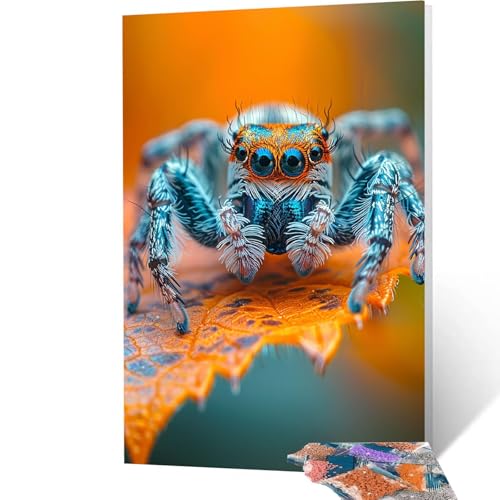 5D Diamond Painting Erwachsene Pflanze, Spinne Diamant Painting Bilder, DIY Full Drill Mosaikherstellung Cross Stitch Bastelset Erwachsene, Geschenke für Frauen, Dekor Wohnzimmer, 80x110 cm model-5058 von Generic