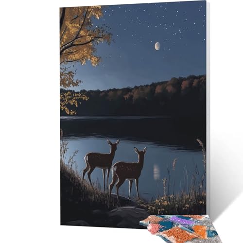 5D Diamond Painting Erwachsene Reh, Natur Diamant Painting Bilder, DIY Full Drill Mosaikherstellung Cross Stitch Bastelset Erwachsene, Geschenke für Frauen, Dekor Wohnzimmer, 30x40 cm model/-7592 5D Diamond Painting Erwachsene Reh, Natur Diamant Painting Bilder, DIY Full Drill Mosaikherstellung Cross Stitch Bastelset Erwachsene, Geschenke für Frauen, Dekor Wohnzimmer, 30x40 cm model/-7592 von Generic