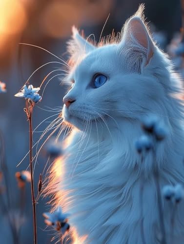 5D Diamond Painting Erwachsene Tier, Diamant Painting Katze Eckige Steine, Kreativ Bastelset Erwachsene, DIY Full Drill Diamanten Kinder Set, Deko Wohnzimmer, Geschenke für Frauen 40x55cm -FZ2508864 5D Diamond Painting Erwachsene Tier, Diamant Painting Katze Eckige Steine, Kreativ Bastelset Erwachsene, DIY Full Drill Diamanten Kinder Set, Deko Wohnzimmer, Geschenke für Frauen 40x55cm -FZ2508864 von Generic