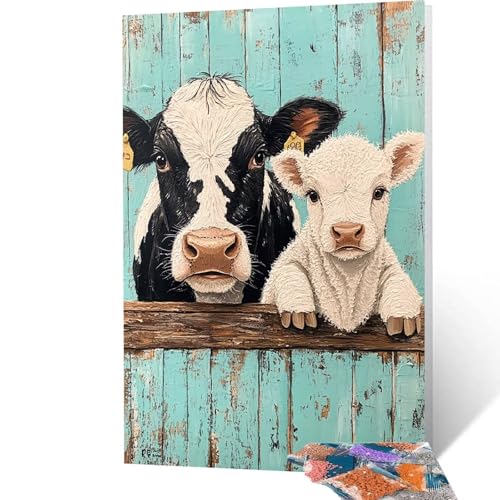 5D Diamond Painting Erwachsene Tier, Milchkuh Diamant Painting Bilder, DIY Full Drill Mosaikherstellung Cross Stitch Bastelset Erwachsene, Geschenke für Frauen, Dekor Wohnzimmer, 40 x 55 cm model-6464 5D Diamond Painting Erwachsene Tier, Milchkuh Diamant Painting Bilder, DIY Full Drill Mosaikherstellung Cross Stitch Bastelset Erwachsene, Geschenke für Frauen, Dekor Wohnzimmer, 40 x 55 cm model-6464 von Generic