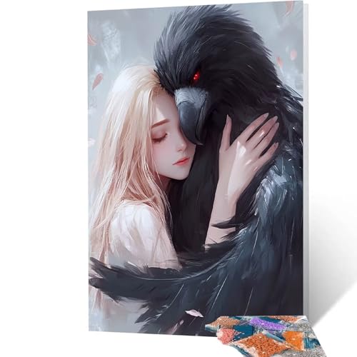 5D Diamond Painting Frau mit Diamond Painting Zubehör Set, Diamant Malen Nach Zahlen Vogel, Diamant Cross Stitch Stickerei Bastelset Erwachsene für Deko Wohnzimmer und Geschenke 35 x 50 cm model/-5863 5D Diamond Painting Frau mit Diamond Painting Zubehör Set, Diamant Malen Nach Zahlen Vogel, Diamant Cross Stitch Stickerei Bastelset Erwachsene für Deko Wohnzimmer und Geschenke 35 x 50 cm model/-5863 von Generic