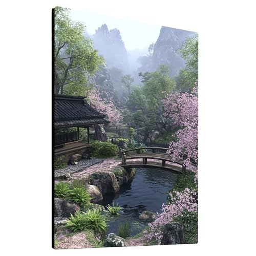 5D Diamond Painting Garten mit Diamond Painting Zubehör Set, Diamant Malen Nach Zahlen Landschaft, Diamant Cross Stitch Stickerei Bastelset Erwachsene für Deko Wohnzimmer 90x120 cm model/-10119 von Generic