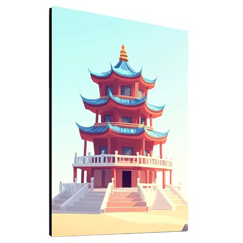 5D Diamond Painting Gebäude mit Diamond Painting Zubehör Set, Diamant Malen Nach Zahlen Architektur, Diamant Cross Stitch Stickerei Bastelset Erwachsene für Deko Wohnzimmer 35x50 cm model/-25053 von Generic