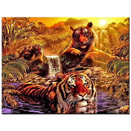5D Diamond Painting Kits,DIY Malen nach Zahlen Painting Set,Groß Tiger Groß Diamant Gemälde Kit,Mosaikherstellung Kunst,Leinwand,Diamant Art Kunsthandwerk Home Wanddekoration 40x50cm P986 5D Diamond Painting Kits,DIY Malen nach Zahlen Painting Set,Groß Tiger Groß Diamant Gemälde Kit,Mosaikherstellung Kunst,Leinwand,Diamant Art Kunsthandwerk Home Wanddekoration 40x50cm P986 von Generic