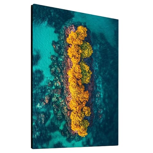 5D Diamond Painting Kleine Insel mit Diamond Painting Zubehör Set, Diamant Malen Nach Zahlen Landschaft, Diamant Cross Stitch Stickerei Bastelset Erwachsene für Deko Wohnzimmer 35x50cm model/-20203 von Generic