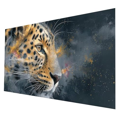 5D Diamond Painting Leopard mit Diamond Painting Zubehör Set 200 x 100cm, Diamant Malen Nach Zahlen Tier, Diamant Cross Stitch Stickerei Bastelset Erwachsene für Deko Wohnzimmer Geschenke model-5404 5D Diamond Painting Leopard mit Diamond Painting Zubehör Set 200 x 100cm, Diamant Malen Nach Zahlen Tier, Diamant Cross Stitch Stickerei Bastelset Erwachsene für Deko Wohnzimmer Geschenke model-5404 von Generic