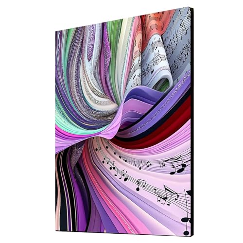 5D Diamond Painting Musikalische Note Vollbohrer Diamant Malen Nach Zahlen Abstrakt mit Diamond Painting Zubehör Set, Diamant Cross Stitch Stickerei Bastelset Erwachsene, Zimmer Deko 30x40cm 1ZSH-7882 5D Diamond Painting Musikalische Note Vollbohrer Diamant Malen Nach Zahlen Abstrakt mit Diamond Painting Zubehör Set, Diamant Cross Stitch Stickerei Bastelset Erwachsene, Zimmer Deko 30x40cm 1ZSH-7882 von Generic