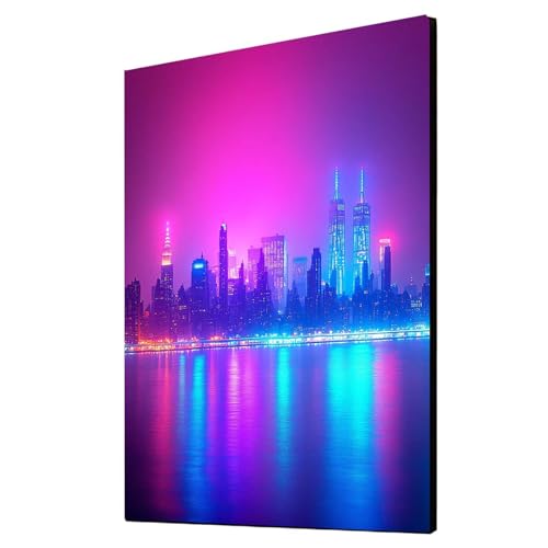 5D Diamond Painting New York Vollbohrer Diamant Malen Nach Zahlen Stadt mit Diamond Painting Zubehör Set, Diamant Cross Stitch Stickerei Bastelset Erwachsene für Deko Wohnzimmer 100x135cm 1ZSH-14650 von Generic