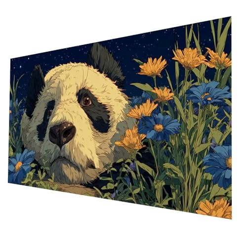 5D Diamond Painting Panda mit Diamond Painting Zubehör Set 140 x 70cm, Diamant Malen Nach Zahlen Tier, Diamant Cross Stitch Stickerei Bastelset Erwachsene für Deko Wohnzimmer und Geschenke model-7531 5D Diamond Painting Panda mit Diamond Painting Zubehör Set 140 x 70cm, Diamant Malen Nach Zahlen Tier, Diamant Cross Stitch Stickerei Bastelset Erwachsene für Deko Wohnzimmer und Geschenke model-7531 von Generic