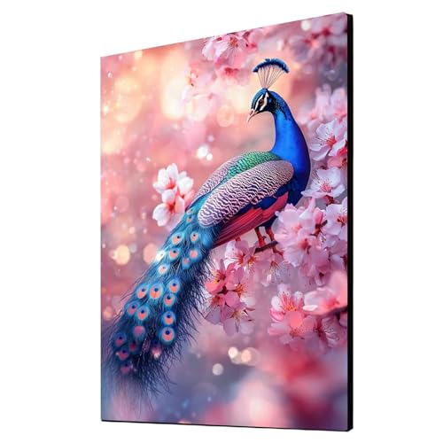 5D Diamond Painting Pfau Vollbohrer Diamant Malen Nach Zahlen Blume mit Diamond Painting Zubehör Set, Diamant Cross Stitch Stickerei Bastelset Erwachsene für Deko Wohnzimmer 30 x 40 cm 1ZSH-16762 5D Diamond Painting Pfau Vollbohrer Diamant Malen Nach Zahlen Blume mit Diamond Painting Zubehör Set, Diamant Cross Stitch Stickerei Bastelset Erwachsene für Deko Wohnzimmer 30 x 40 cm 1ZSH-16762 von Generic