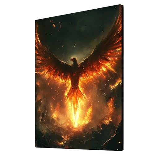 5D Diamond Painting Phönix Vollbohrer Diamant Malen Nach Zahlen Tier mit Diamond Painting Zubehör Set, Diamant Cross Stitch Stickerei Bastelset Erwachsene für Deko Wohnzimmer 40x55cm 1ZSH-16624 5D Diamond Painting Phönix Vollbohrer Diamant Malen Nach Zahlen Tier mit Diamond Painting Zubehör Set, Diamant Cross Stitch Stickerei Bastelset Erwachsene für Deko Wohnzimmer 40x55cm 1ZSH-16624 von Generic