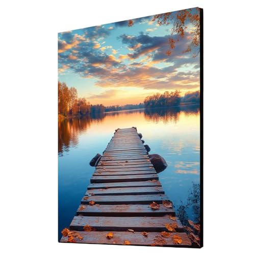 5D Diamond Painting Pier Vollbohrer Diamant Malen Nach Zahlen Landschaft mit Diamond Painting Zubehör Set, Diamant Cross Stitch Stickerei Bastelset Erwachsene für Deko Wohnzimmer 60 x 80 cm 1ZSH-11266 von Generic