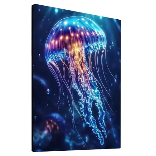 5D Diamond Painting Qualle mit Diamond Painting Zubehör Set, Diamant Malen Nach Zahlen Meereslebewesen, Diamant Cross Stitch Stickerei Bastelset Erwachsene für Deko Wohnzimmer 50x70 cm model/-10355 5D Diamond Painting Qualle mit Diamond Painting Zubehör Set, Diamant Malen Nach Zahlen Meereslebewesen, Diamant Cross Stitch Stickerei Bastelset Erwachsene für Deko Wohnzimmer 50x70 cm model/-10355 von Generic
