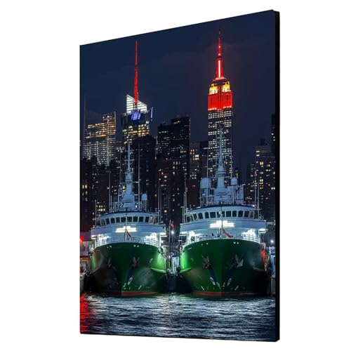 5D Diamond Painting Schiff Vollbohrer Diamant Malen Nach Zahlen Stadt mit Diamond Painting Zubehör Set, Diamant Cross Stitch Stickerei Bastelset Erwachsene für Deko Wohnzimmer 90x120cm 1ZSH-17599 5D Diamond Painting Schiff Vollbohrer Diamant Malen Nach Zahlen Stadt mit Diamond Painting Zubehör Set, Diamant Cross Stitch Stickerei Bastelset Erwachsene für Deko Wohnzimmer 90x120cm 1ZSH-17599 von Generic