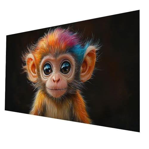 5D Diamond Painting Schimpansen mit Diamond Painting Zubehör Set 140x70 CM, Diamant Malen Nach Zahlen Tier, Diamant Cross Stitch Stickerei Bastelset Erwachsene für Deko Wohnzimmer Geschenke model-7279 5D Diamond Painting Schimpansen mit Diamond Painting Zubehör Set 140x70 CM, Diamant Malen Nach Zahlen Tier, Diamant Cross Stitch Stickerei Bastelset Erwachsene für Deko Wohnzimmer Geschenke model-7279 von Generic