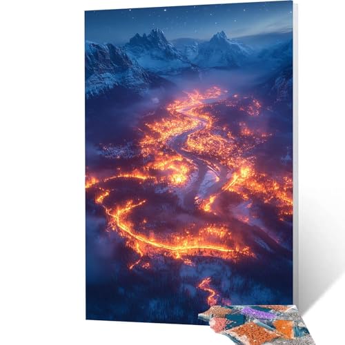 5D Diamond Painting Schneeberg mit Diamond Painting Zubehör Set, Diamant Malen Nach Zahlen Landschaft, Diamant Cross Stitch Stickerei Bastelset Erwachsene für Deko Wohnzimmer 35 x 50 cm model/-6503 5D Diamond Painting Schneeberg mit Diamond Painting Zubehör Set, Diamant Malen Nach Zahlen Landschaft, Diamant Cross Stitch Stickerei Bastelset Erwachsene für Deko Wohnzimmer 35 x 50 cm model/-6503 von Generic