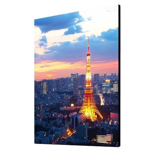5D Diamond Painting Stadt Vollbohrer Diamant Malen Nach Zahlen Nachtansicht mit Diamond Painting Zubehör Set, Diamant Cross Stitch Stickerei Bastelset Erwachsene für Deko Wohnzimmer 40x55cm 1ZSH-7054 5D Diamond Painting Stadt Vollbohrer Diamant Malen Nach Zahlen Nachtansicht mit Diamond Painting Zubehör Set, Diamant Cross Stitch Stickerei Bastelset Erwachsene für Deko Wohnzimmer 40x55cm 1ZSH-7054 von Generic