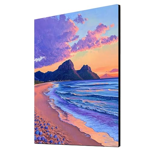 5D Diamond Painting Strand Vollbohrer Diamant Malen Nach Zahlen Meer mit Diamond Painting Zubehör Set, Diamant Cross Stitch Stickerei Bastelset Erwachsene für Deko Wohnzimmer 80x110 cm 1ZSH-5758 von Generic
