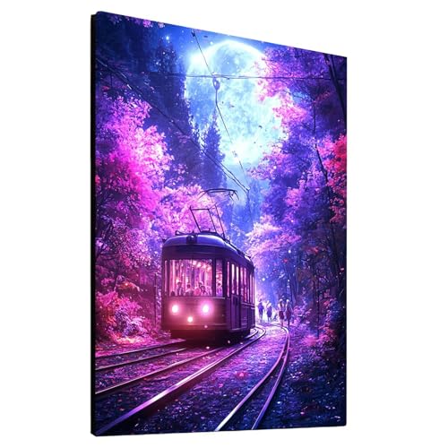 5D Diamond Painting Tram mit Diamond Painting Zubehör Set, Diamant Malen Nach Zahlen Landschaft, Diamant Cross Stitch Stickerei Bastelset Erwachsene für Deko Wohnzimmer, Geschenke 90x120cm model-21769 5D Diamond Painting Tram mit Diamond Painting Zubehör Set, Diamant Malen Nach Zahlen Landschaft, Diamant Cross Stitch Stickerei Bastelset Erwachsene für Deko Wohnzimmer, Geschenke 90x120cm model-21769 von Generic