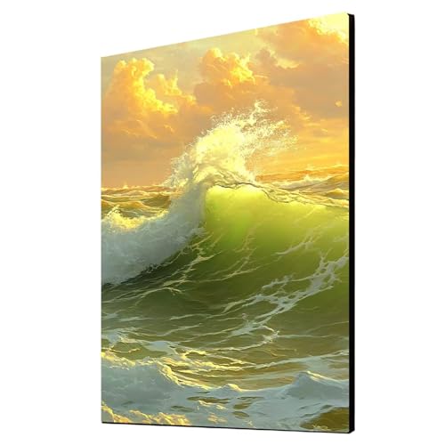 5D Diamond Painting Wellen Vollbohrer Diamant Malen Nach Zahlen Landschaft mit Diamond Painting Zubehör Set, Diamant Cross Stitch Stickerei Bastelset Erwachsene, Deko Wohnzimmer 100 x 135cm 1ZSH-16480 5D Diamond Painting Wellen Vollbohrer Diamant Malen Nach Zahlen Landschaft mit Diamond Painting Zubehör Set, Diamant Cross Stitch Stickerei Bastelset Erwachsene, Deko Wohnzimmer 100 x 135cm 1ZSH-16480 von Generic