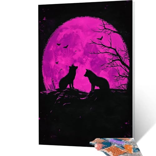 5D Diamond Painting Wolf mit Diamond Painting Zubehör Set, Diamant Malen Nach Zahlen Tier, Diamant Cross Stitch Stickerei Bastelset Erwachsene für Deko Wohnzimmer und Geschenke 35x50 cm model/-6273 5D Diamond Painting Wolf mit Diamond Painting Zubehör Set, Diamant Malen Nach Zahlen Tier, Diamant Cross Stitch Stickerei Bastelset Erwachsene für Deko Wohnzimmer und Geschenke 35x50 cm model/-6273 von Generic
