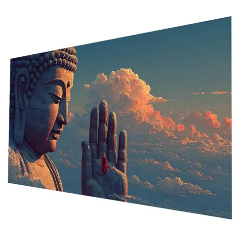 5D Diamond Painting Zen mit Diamond Painting Zubehör Set 200x100 cm, Diamant Malen Nach Zahlen Wolke, Diamant Cross Stitch Stickerei Bastelset Erwachsene für Deko Wohnzimmer und Geschenke model-7336 5D Diamond Painting Zen mit Diamond Painting Zubehör Set 200x100 cm, Diamant Malen Nach Zahlen Wolke, Diamant Cross Stitch Stickerei Bastelset Erwachsene für Deko Wohnzimmer und Geschenke model-7336 von Generic