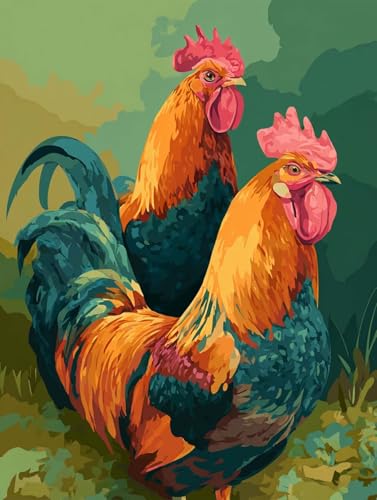 5D Diamond painting Erwachsene Groß xxl 90x120 cm, Bricolage Diamant Painting bilder Tier Strasssteine Embroidery Kit, Huhn Volldiamant Edelsteine Leinwand Cross Stitch Kit für Zimmer Deko ZSH10429 5D Diamond painting Erwachsene Groß xxl 90x120 cm, Bricolage Diamant Painting bilder Tier Strasssteine Embroidery Kit, Huhn Volldiamant Edelsteine Leinwand Cross Stitch Kit für Zimmer Deko ZSH10429 von Generic