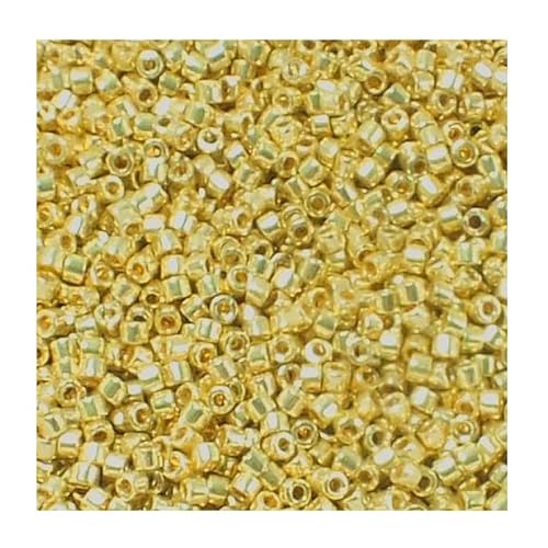 5g Miyuki Delica Rocailles Samen Perlen goldene verzinkte Schale, 11/0 (1.6 mm) (Miyuki Delica Rocailles Seed Beads Gold Galvanized Zest) von generic