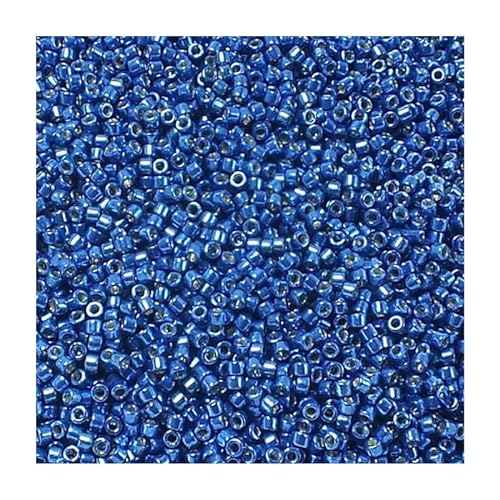 5g Miyuki Samen Perlen Delica - 11/0, duracoat verzinktes Marineblau (DB2511), Größe 1,6/0,8 mm, 5 g blau, 11/0 (blue) von generic