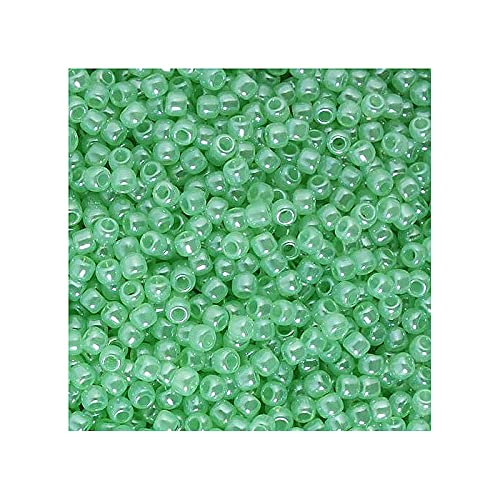 5g TOHO Rocailles 15/0, Ceylon Sellerie (# 144) (TOHO seed beads 15/0, Ceylon Celery (#144)) Japanishe Glas Rund Perlen von Generic